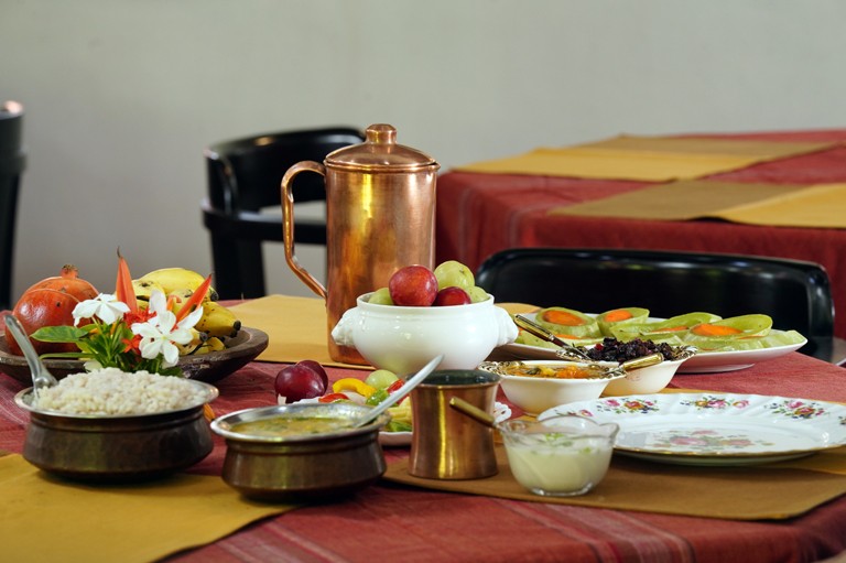 Dining at Harivihar Heritage Ayurveda Resort